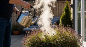 Instantly Kill Patio Weeds with Boiling Water: how Heat Destroys Plant Cells on Contact